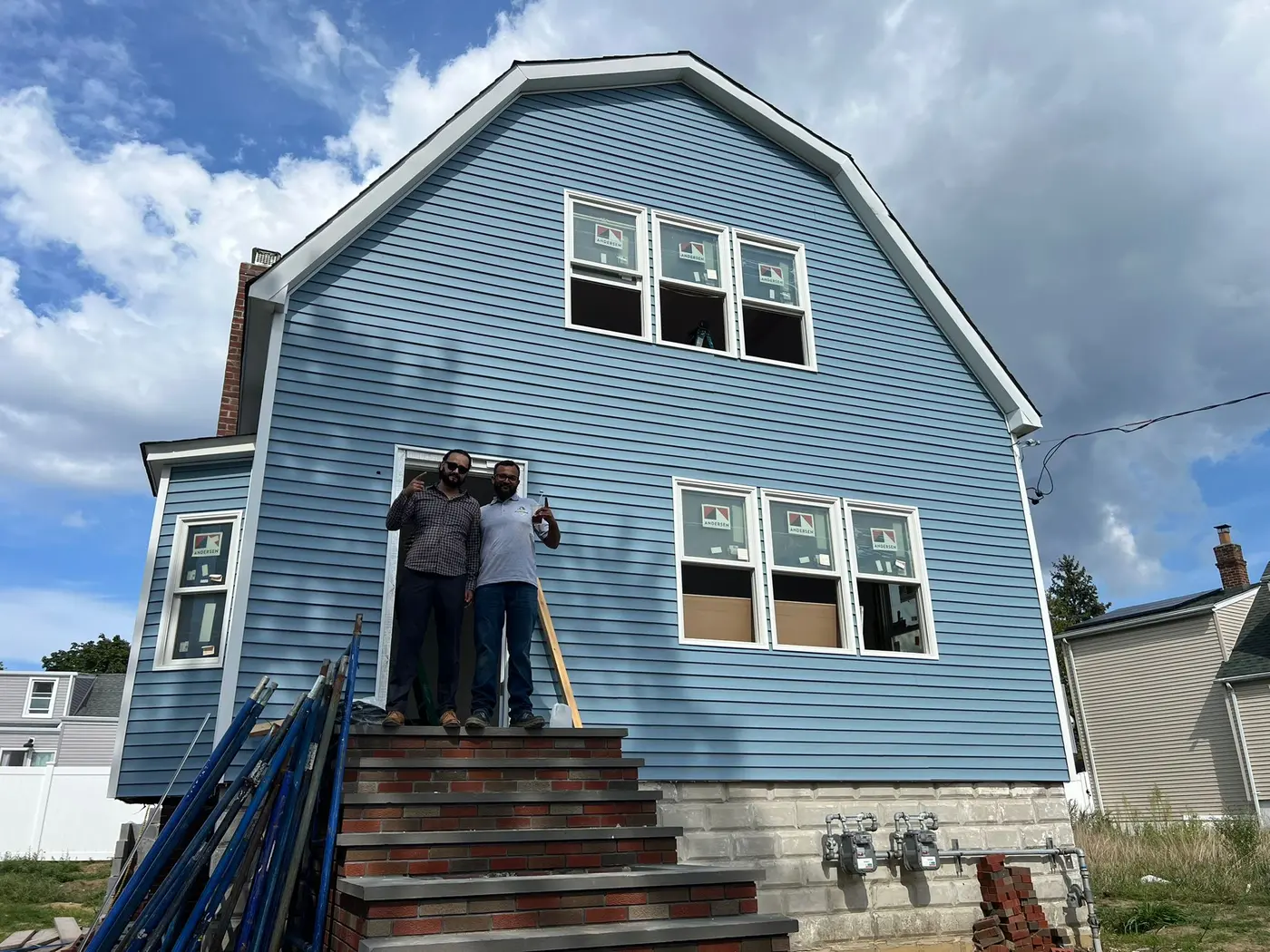 Completed exterior home renovation