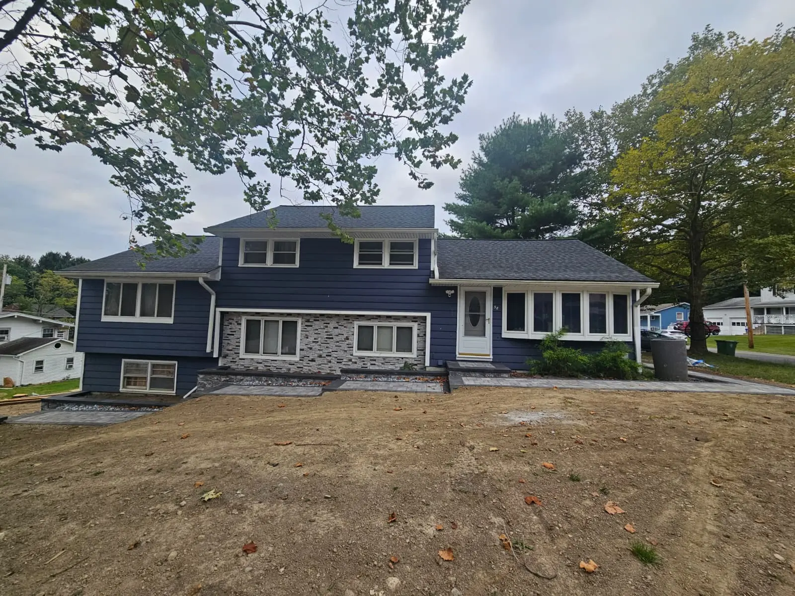 Completed New York home exterior and roof renovation